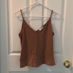 Brown tank top